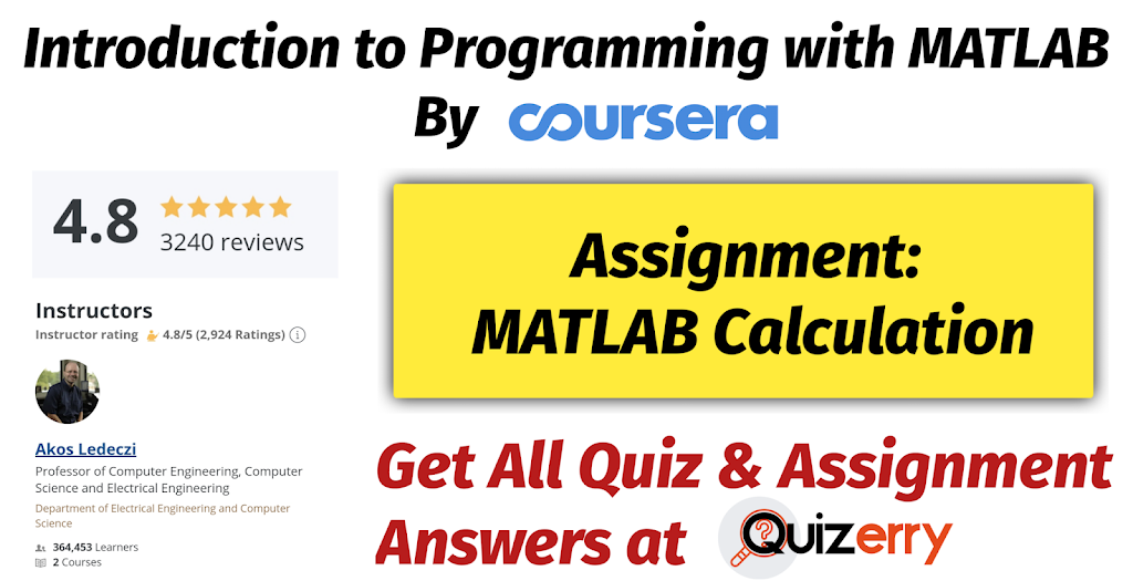 assignment matlab calculation